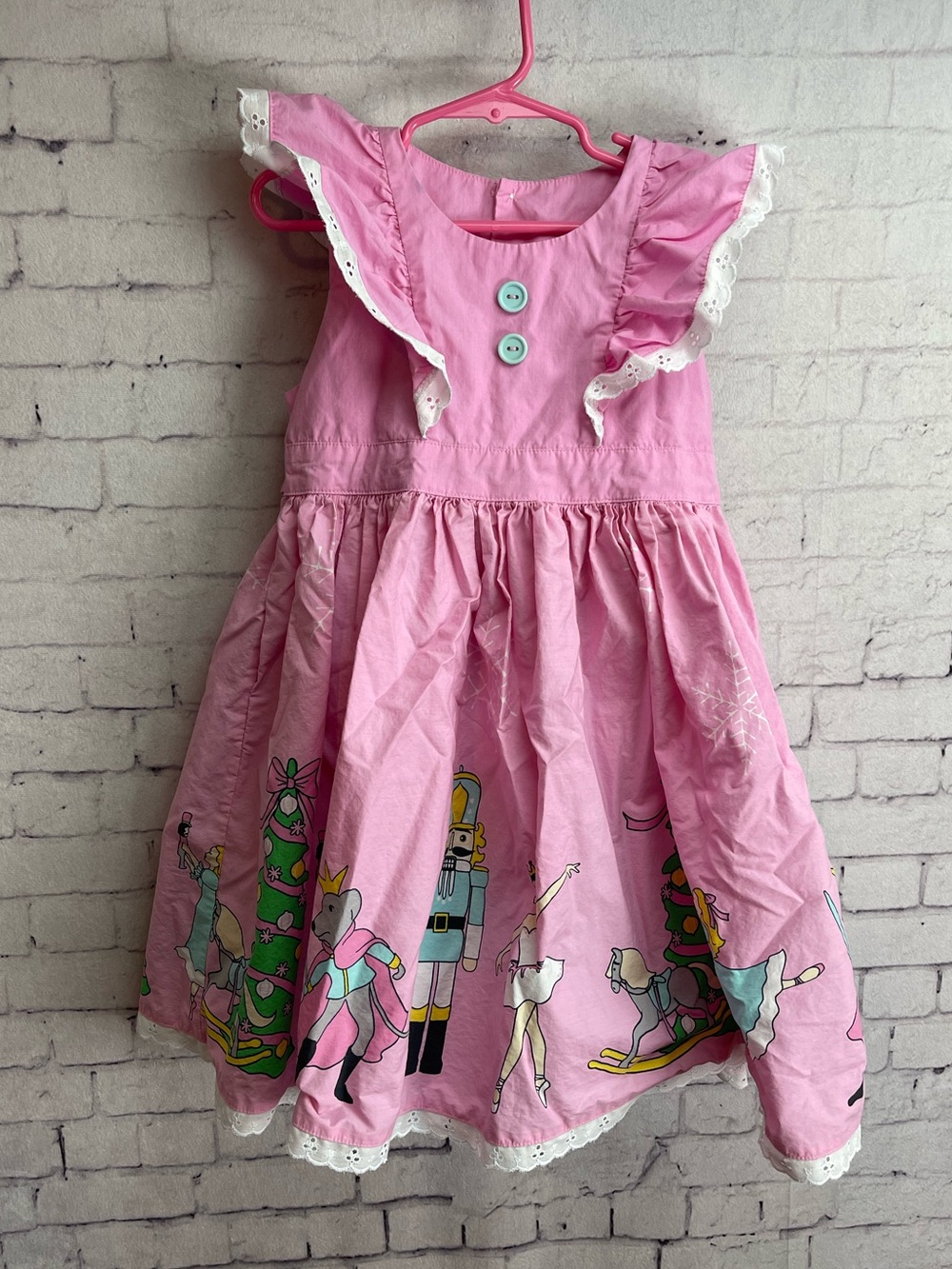 Eleanor rose size 6/7 pink nutcracker Christmas dress